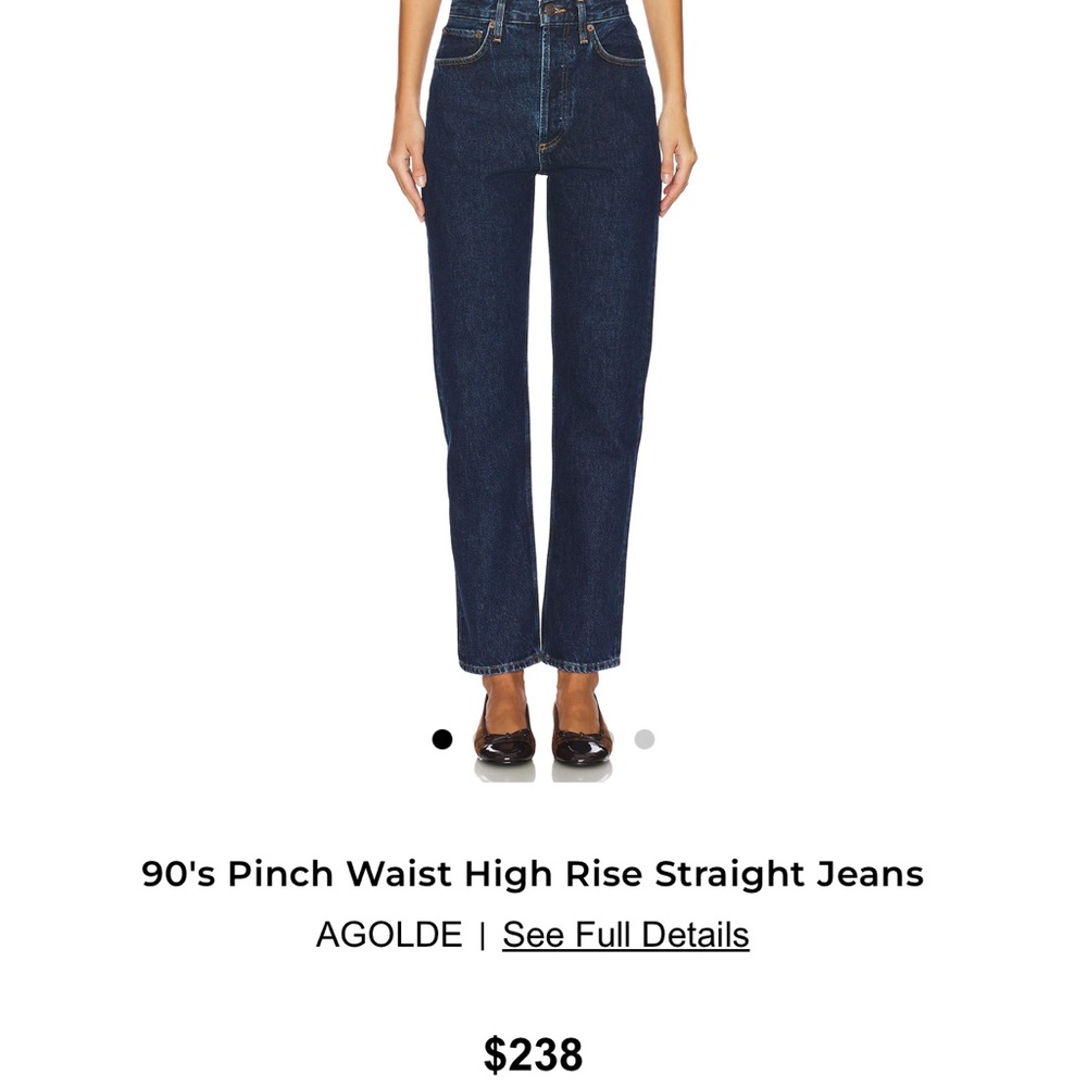 AGOLDE 90’s Pinch Waist High Rise Straight Jeans